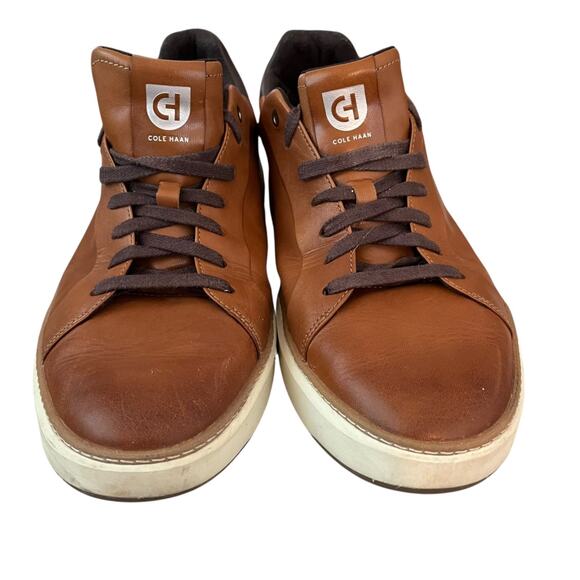 Cole Haan Other - Cole Haan GrandPro Topspin Shoes Mens Sz 13 M Leather Sneaker British Tan C34229